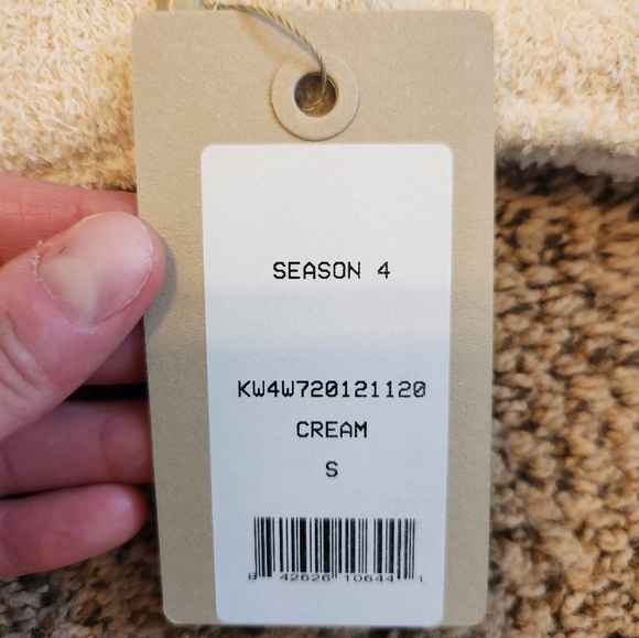 Yeezy Season 4 Ribbed Bra in Cream ASO Kim Kardashian - Picture 7 of 7